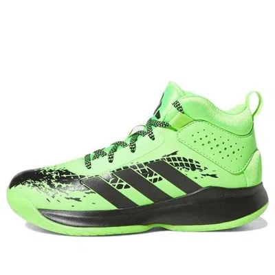 Adidas Originals (gs) Adidas Cross Em Up 5 Wide 'team Solar Green Black'
