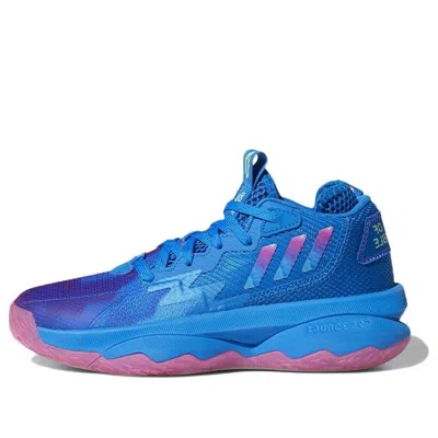 Adidas Originals (gs) Adidas Dame 8 J 'battle Of The Bubble' In Blue