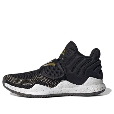 Adidas Originals (gs) Adidas Deep Threat Primeblue J 'black Gold Metallic Splatter'