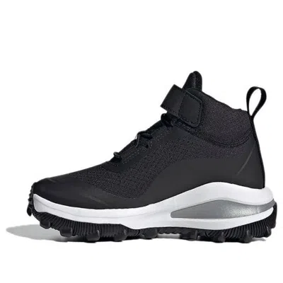 Adidas Originals (gs) Adidas Fortarun Atr El ' Black Silver Met'