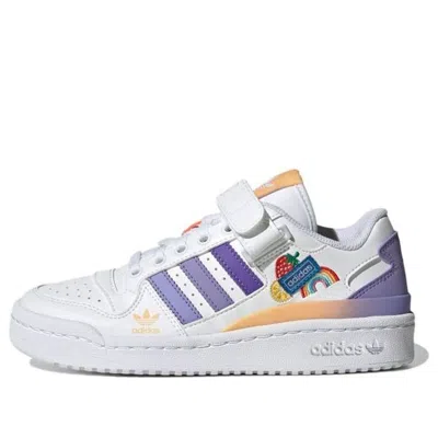 Adidas Originals (gs) Adidas Forum Low 'white Light Purple'