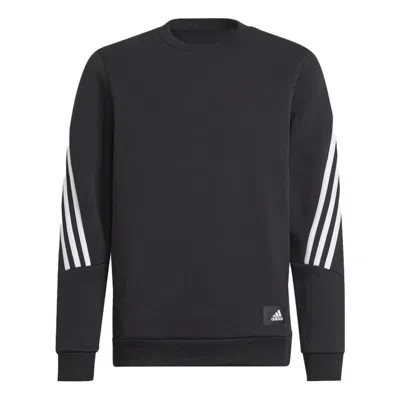 Adidas Originals (gs) Adidas Future Icons 3-stripes Crew Sweatshirt 'black White'