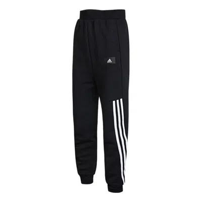 Adidas Originals (gs) Adidas Future Icons 3-stripes Tapered-leg Pants 'black White'