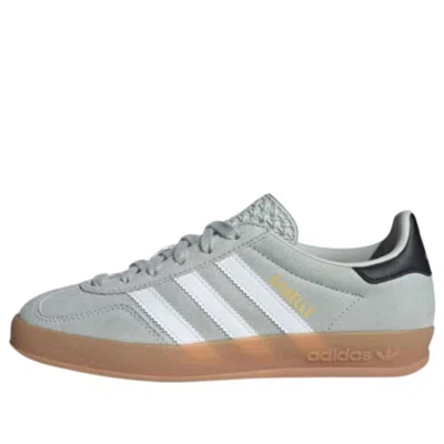 Adidas Originals (gs) Adidas Gazelle Indoor 'wonder Silver' In Green
