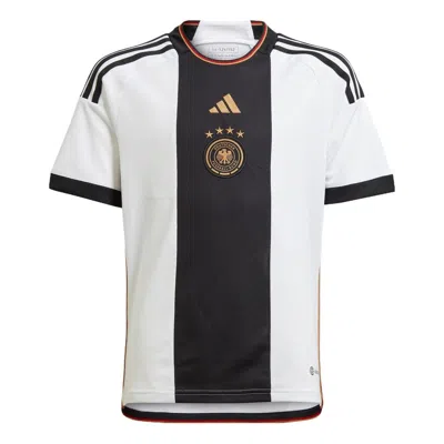 Adidas Originals (gs) Adidas Germany 22 Home Jersey 'white Black' In Multi