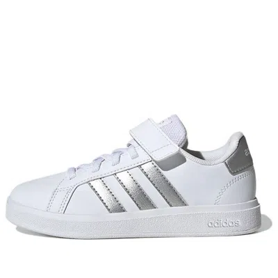 Adidas Originals (gs) Adidas Grand Court 2.0 El 'white Matte Silver'