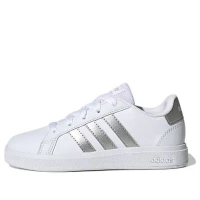 Adidas Originals (gs) Adidas Grand Court 2.0 Lifestyle Tennis 'white Matte Silver'