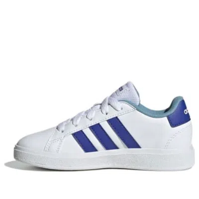 Adidas Originals (gs) Adidas Grand Court 2.0 'white Lucid Blue'