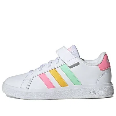 Adidas Originals (gs) Adidas Grand Court 2.0 'white Multi-color'