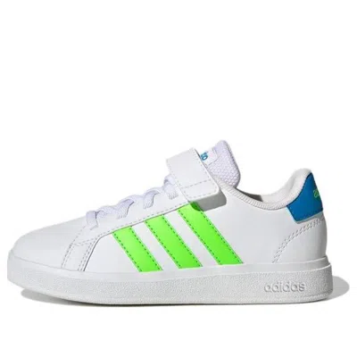 Adidas Originals (gs) Adidas Grand Court 2.0 'white Solar Green'