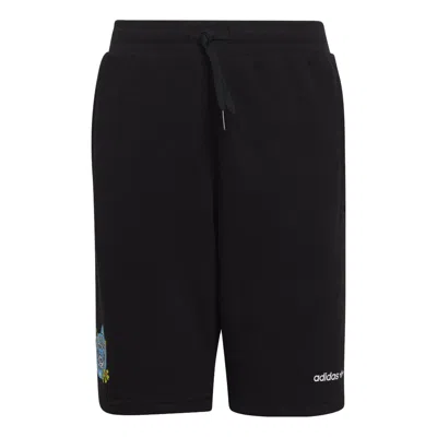 Adidas Originals (gs) Adidas Graphic Stoked Beach French Terry Shorts 'black'