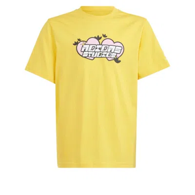 Adidas Originals (gs) Adidas Graphic T-shirt Asia Sizing 'yellow'