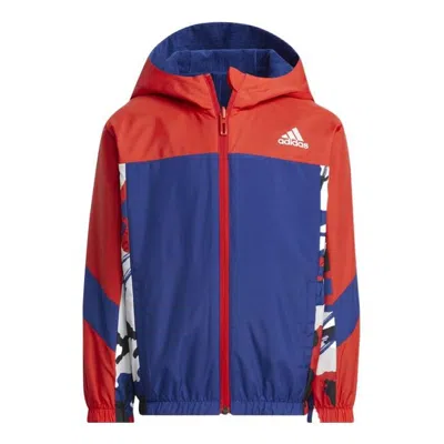 Adidas Originals (gs) Adidas Hooded Jacket 'blue'