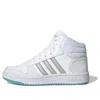 Adidas Originals (gs) Adidas Hoops Mid 2.0 'white Grey'