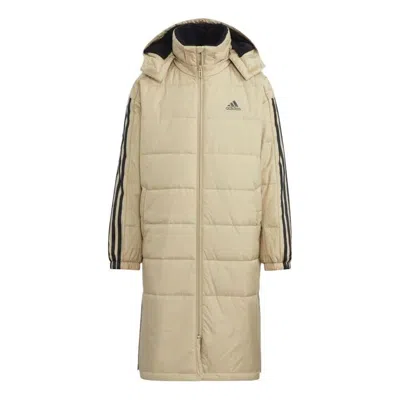 Adidas Originals (gs) Adidas Junior Bench Boa Long Down Jackets 'beige' In Neutral