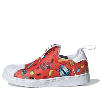 Adidas Originals (gs) Adidas Lego X Superstar 360 'all Over Print'