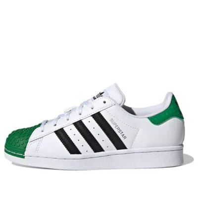 Adidas Originals (gs) Adidas Lego X Superstar J 'white Green'