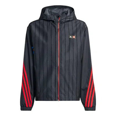 Adidas Originals (gs) Adidas Logo Jackets 'black Blue Red'