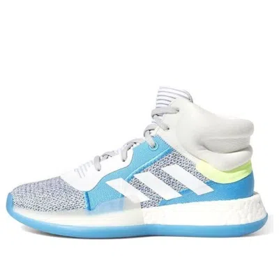 Adidas Originals (gs) Adidas Marquee Boost J 'grey Shock Cyan' In Gray