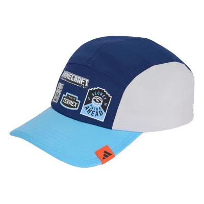 Adidas Originals (gs) Adidas Minecraft Cap 'light Solid Grey Dark Blue Semi Blue Burst'