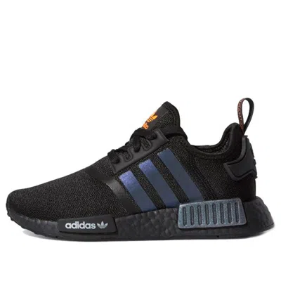 Adidas Originals (gs) Adidas Nmd_r1 J 'iridescent' In Black