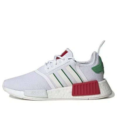 Adidas Originals (gs) Adidas Nmd_r1 'white Green' In Multi