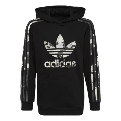 Adidas Originals (gs) Adidas Original Logo Hoodie 'black White'