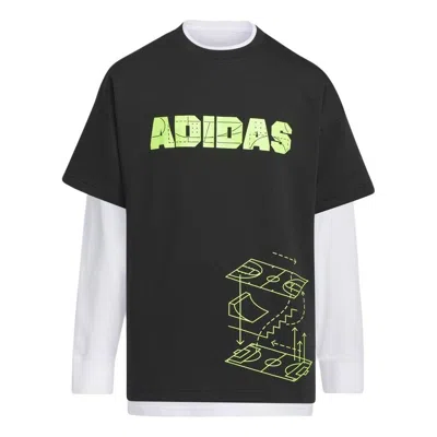 Adidas Originals (gs) Adidas Original Street Sport 2-in-1 T-shirt 'black White'