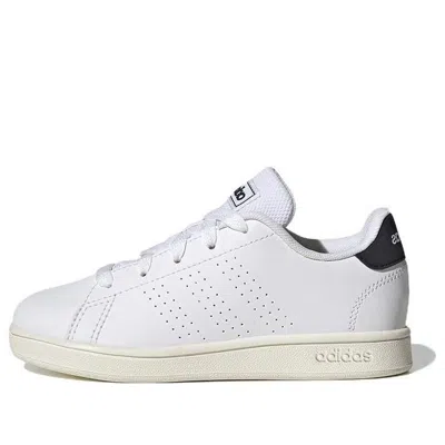 Adidas Originals (gs)  Advantage Shoes 'white Black' In White/black