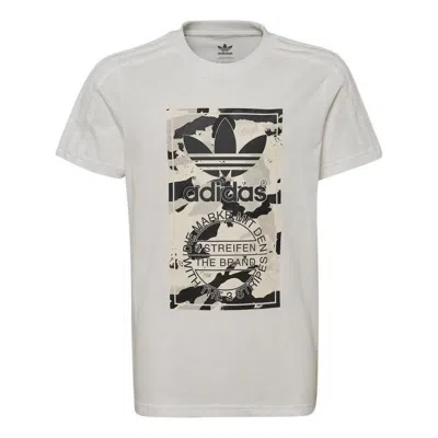 Adidas Originals (gs)  Camo Graphic Tee 'white '