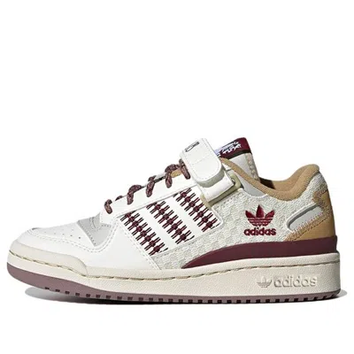 Adidas Originals (gs)  Forum Low Classic Shoes 'white Burgundy' In Multi