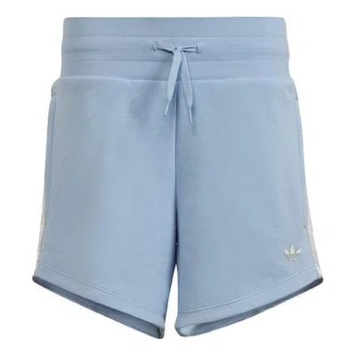 Adidas Originals (gs)  Graphic Print High-waist Shorts 'blue'