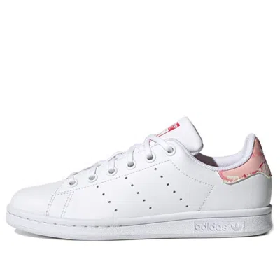 Adidas Originals (gs)  Stan Smith J Shoes 'cloud White Power Pink'