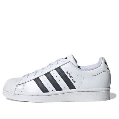 Adidas Originals (gs)  Superstar Shoes 'white Black' In Multi