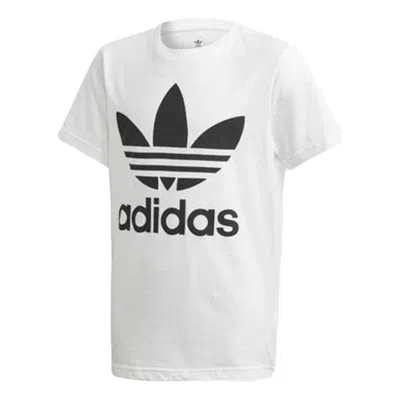 ADIDAS ORIGINALS (GS) ADIDAS ORIGINALS TREFOIL T-SHIRT 'WHITE BLACK'
