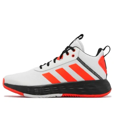 Adidas Originals (gs) Adidas Ownthegame 2.0 'white Solar Red' In Multi