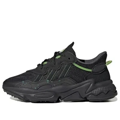 Adidas Originals (gs) Adidas Ozweego Big Kid 'luminescent' In Black