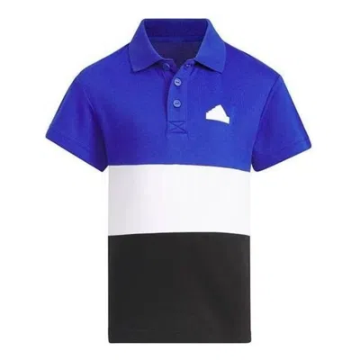 Adidas Originals (gs) Adidas Polo Shirt Asia Sizing 'blue White Black' In Multi