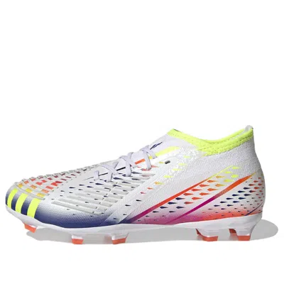 Adidas Originals (gs) Adidas Predator Edge.3 'white Yellow Blue' In Multi