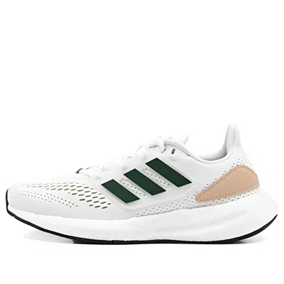 Adidas Originals (gs) Adidas Pureboost 22 Running Boost Primeknit 'white Green Beige'