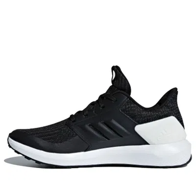 Adidas Originals (gs) Adidas Rapidarun Knit J 'carbon' In Black