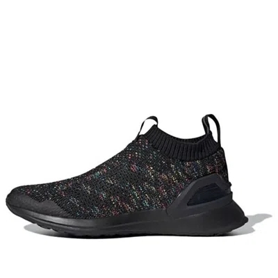 Adidas Originals (gs) Adidas Rapidarun Laceless Knit J 'multi-color' In Black