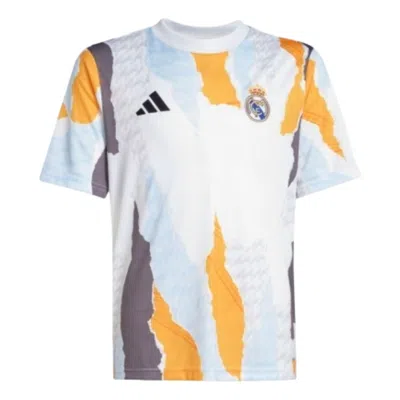 Adidas Originals (gs) Adidas Real Madrid 24/25 Pre-match Jersey 'white' In Multi
