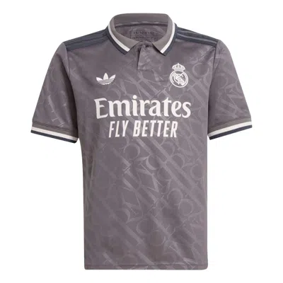 Adidas Originals (gs) Adidas Real Madrid 24/25 Third Jersey 'grey' In Gray