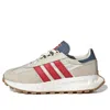 Adidas Originals Retropy E5 Sneakers In Off White And Red