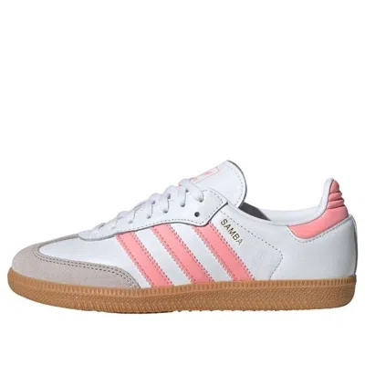 Adidas Originals (gs) Adidas Samba Og 'cloud White Pink Gum' In Multi