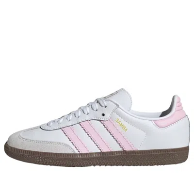 Adidas Originals (gs) Adidas Samba Og J 'white Clear Pink Gum' In Multi