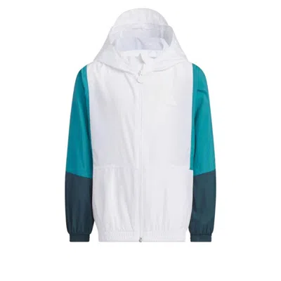 Adidas Originals (gs) Adidas Sportswear Jacket Asia Sizing 'white Teal' In Green