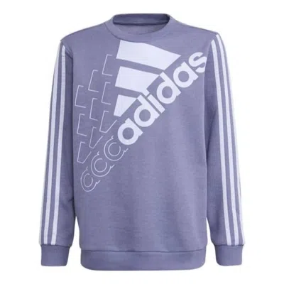 Adidas Originals (gs) Adidas Sportswear Logo Sweatshirt Asia Sizing 'purple White'