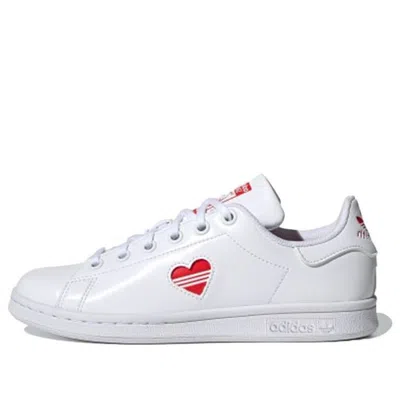 Adidas Originals (gs) Adidas Stan Smith J 'valentine's Day' In White